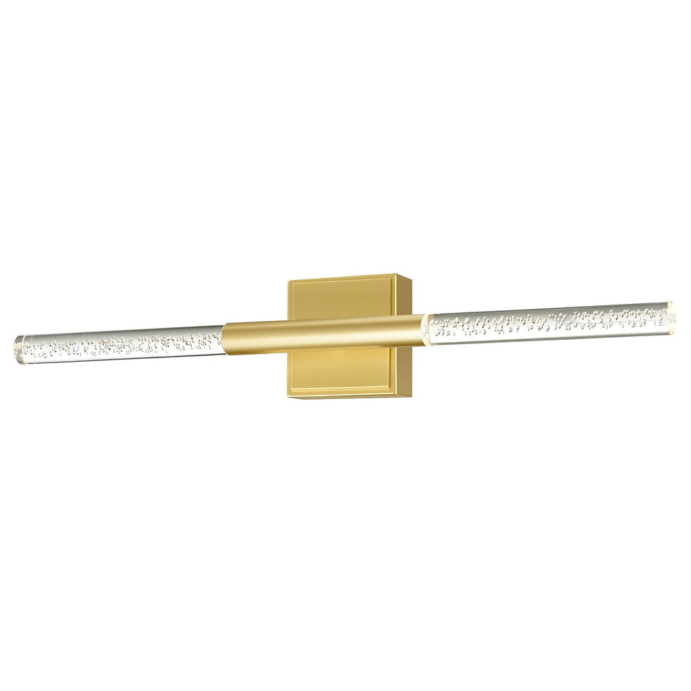 Thumbnail: Dragonswatch Integrated LED 26in Satin Gold Vanity Light - CWI Lighting