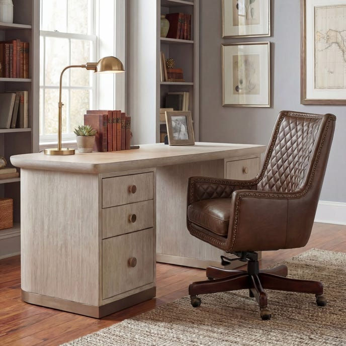 Thumbnail: Kent Executive Swivel Tilt Chair - Hooker Furniture