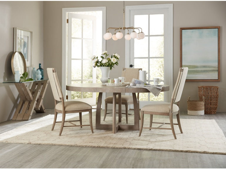 Thumbnail: Affinity 48in Round Pedestal Dining Table w/1-18in Leaf - Hooker Furniture