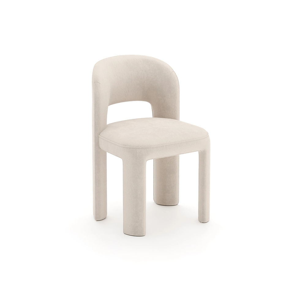 Thumbnail: Overlap Side Chair Ivory - Caracole