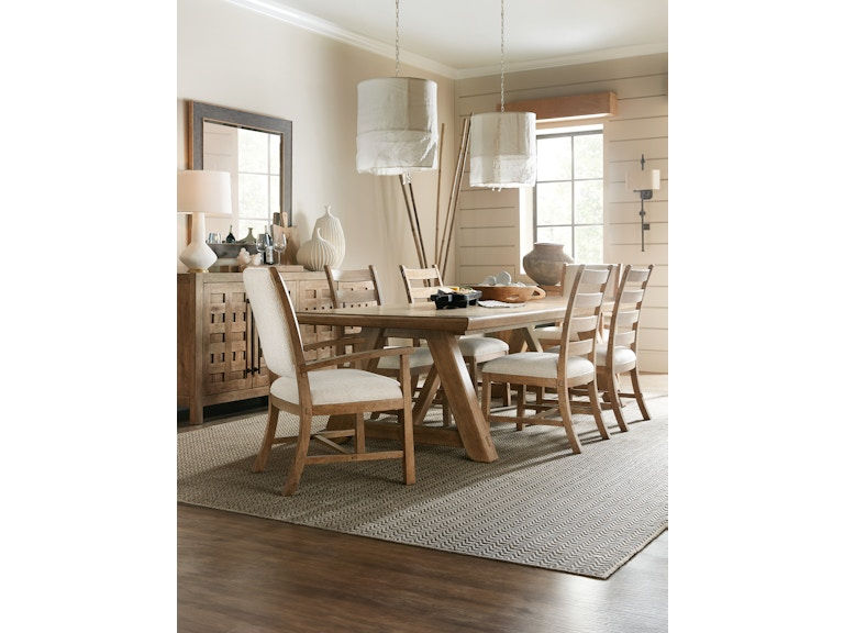 Thumbnail: Vineyard Row Post Back Upholstered Arm Chair- Hooker Furniture
