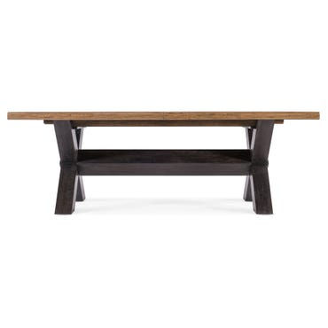 Thumbnail: Big Sky Trestle Dining Table w/2-20in leaves - Hooker Furniture