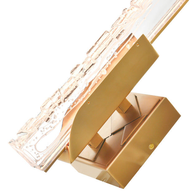 Thumbnail: Valira Integrated LED Brass Wall Light with Handcrafted Glass - CWI Lighting