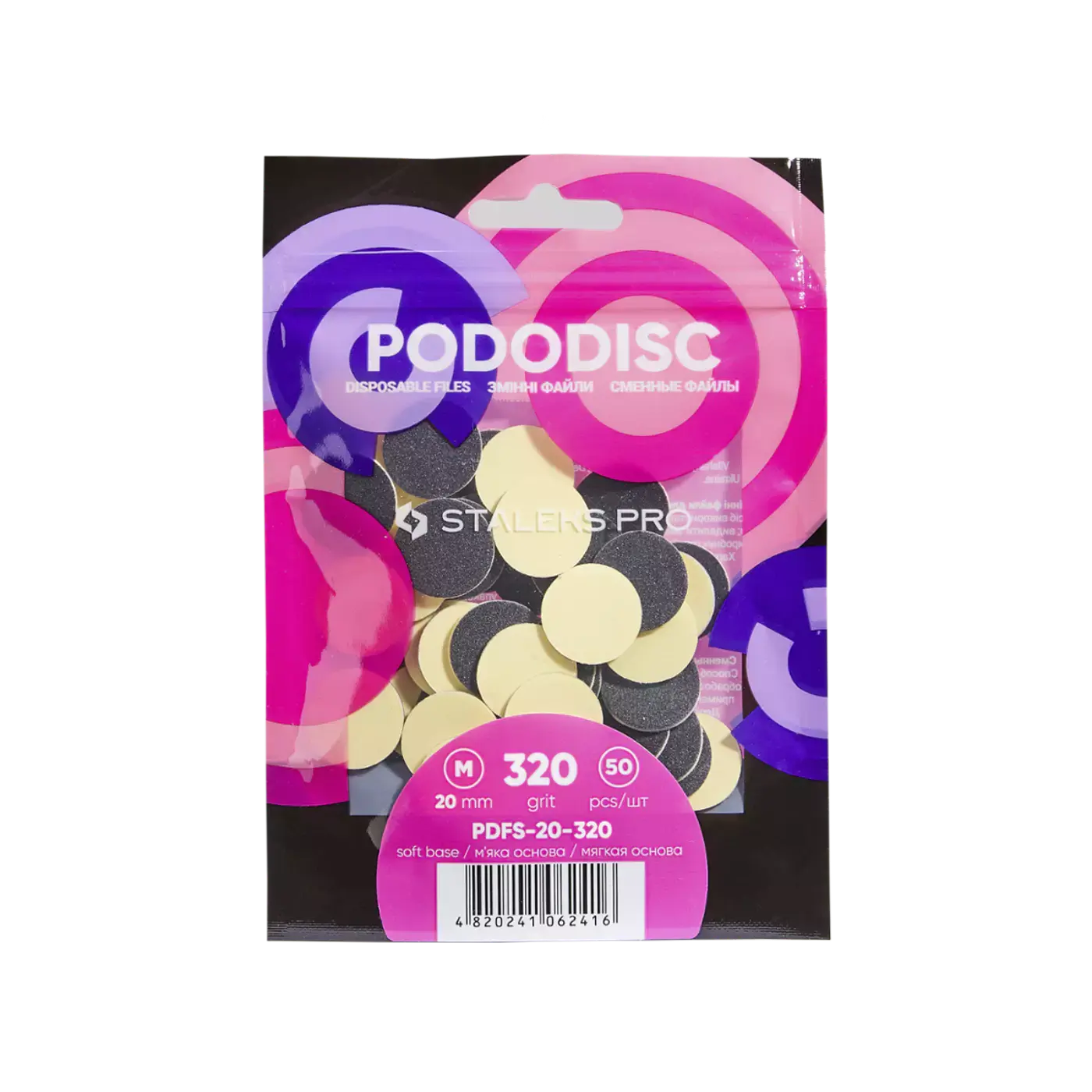 PDFS-20-240 Nakładki wymienne M 50 szt miękka baza