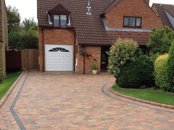 Block paving driveway