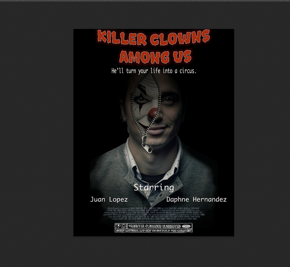 Evil Clown Movie Poster Tutorial