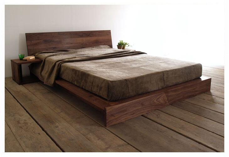 ウォールナット無垢ベッド