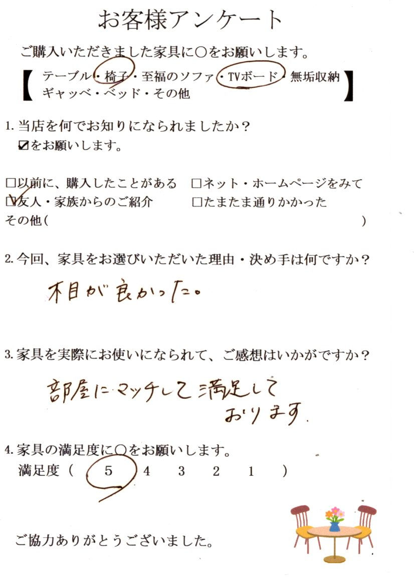 お客様レター