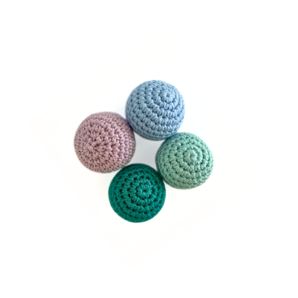 Kedi Topu Seti 4'lü- Çıngıraklı, Kedi Naneli, Pamuklu