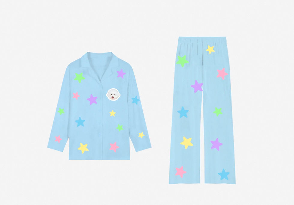 Thumbnail: Custom Pet Print Pajamas - Milk Silk - Unisex |PetsMatter
