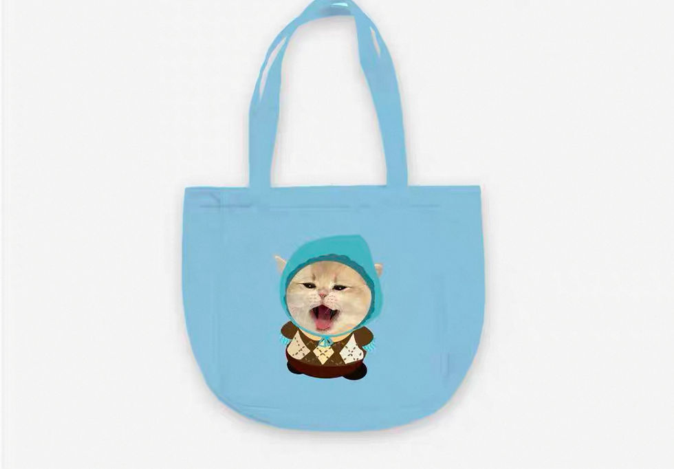 Thumbnail: Custom Pet Print Cotton Canvas Tote Bag- Multicolor|PetsMatter