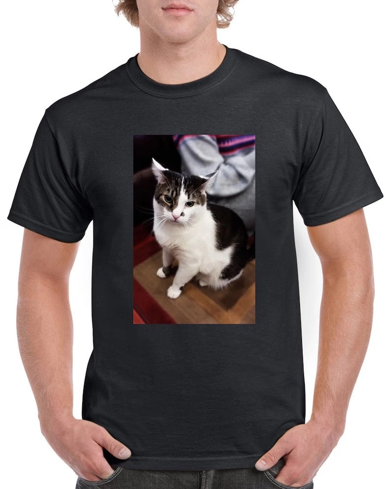 Thumbnail: T-Shirt - Custom Pet Print Cotton T-Shirt -Unisex - Multicolor |PetsMatter