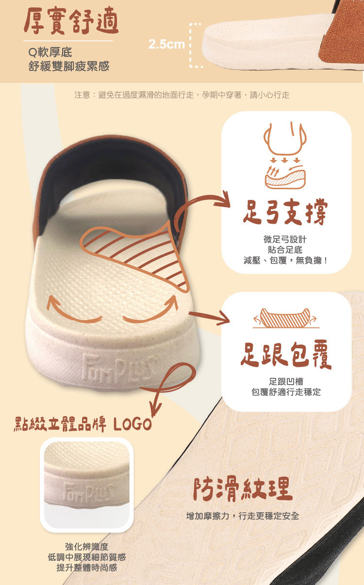【Fun Plus+】稻路穩穩環保拖鞋產品細節