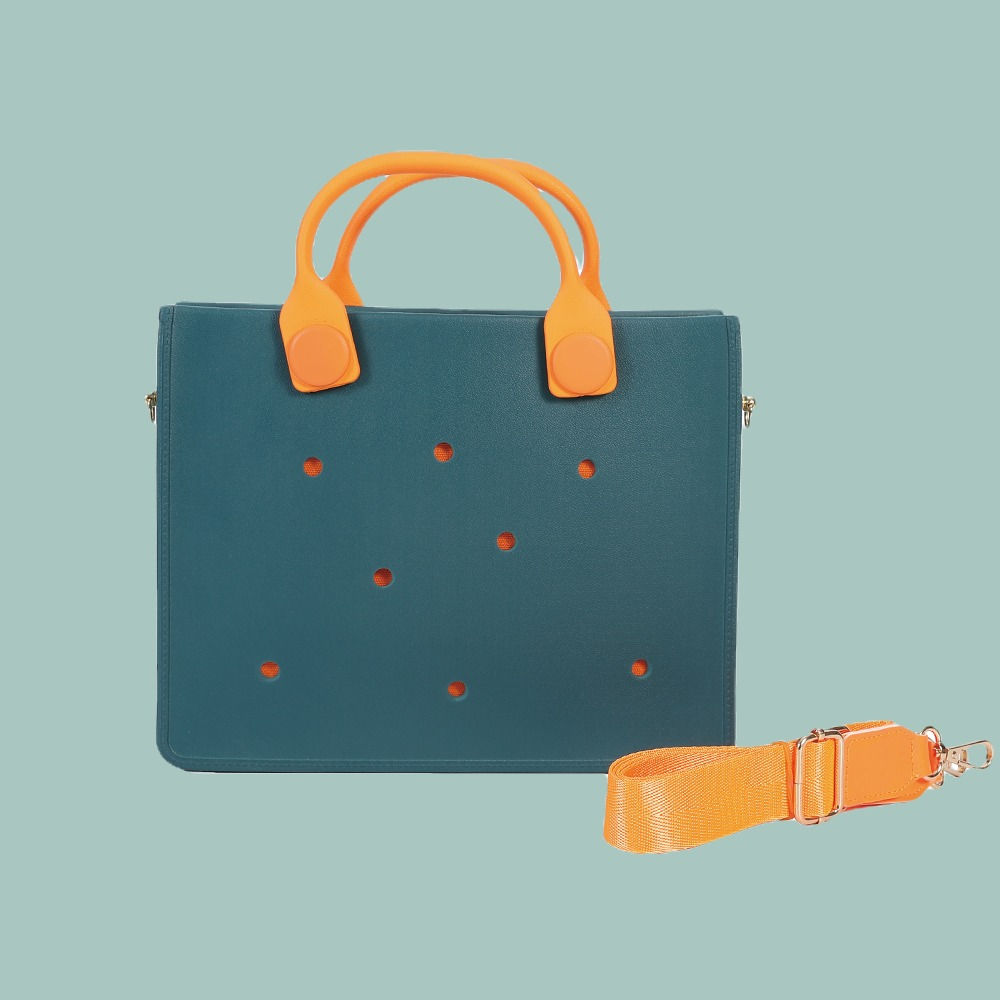 隨心所扣手提包-森林綠