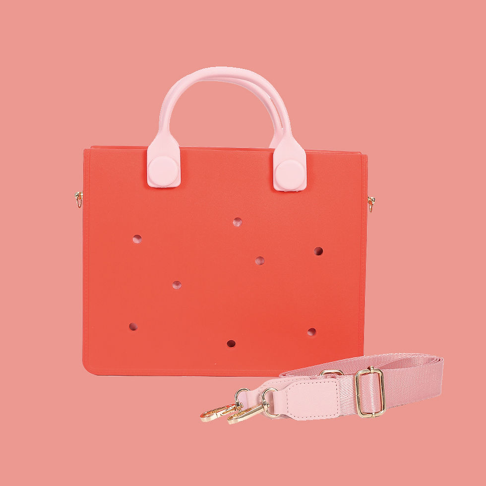 隨心所扣手提包-愛心紅