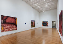 Gallery showcasing abstract paintings