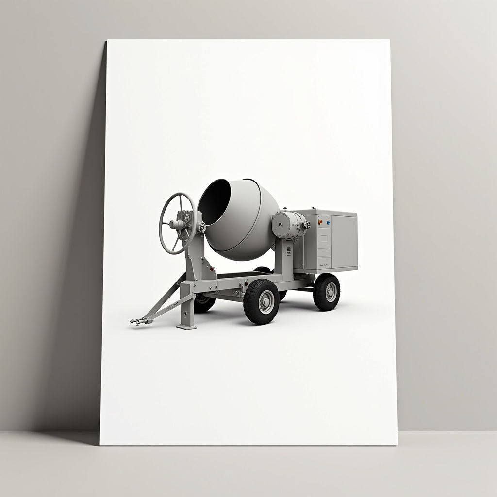 Betonmischer Schema Poster