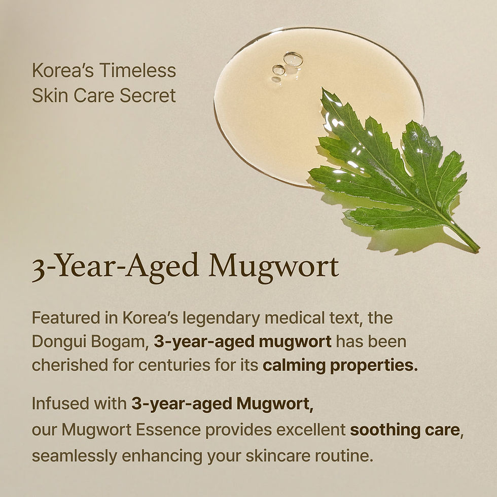 Miniature : Mugwort Essence: secret coréen, apaisant, soin pour la peau