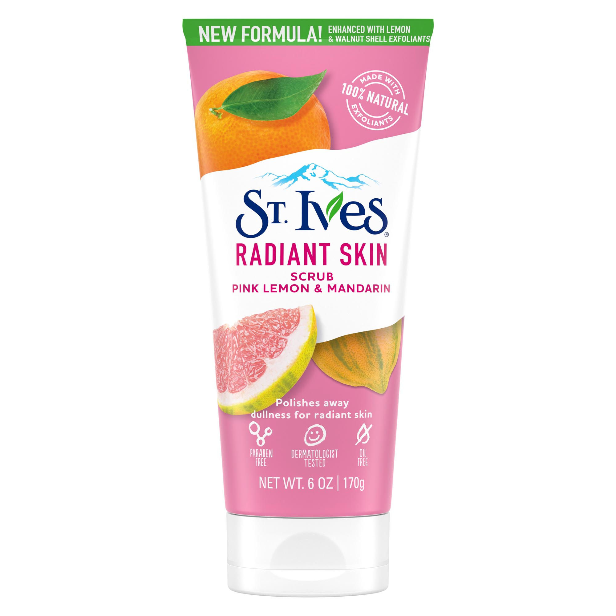 Gommage St. Ives Radiant Skin, citron et guava