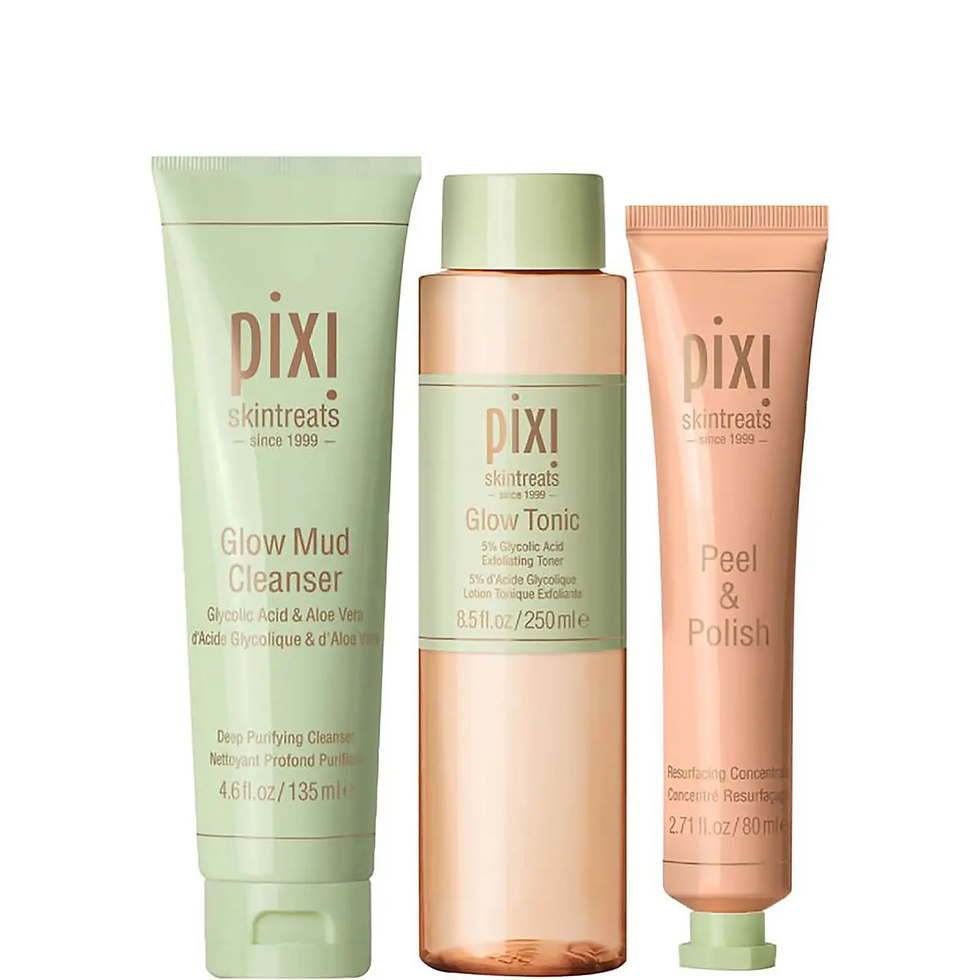 Ensemble Pixi: nettoyant, tonique, exfoliant