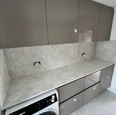 Stone worktop installation by Prime Builders in London as part of a Kitchen refurbishment in North London