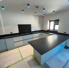 Stone worktop installation by Prime Builders in London as part of a Kitchen refurbishment in North London