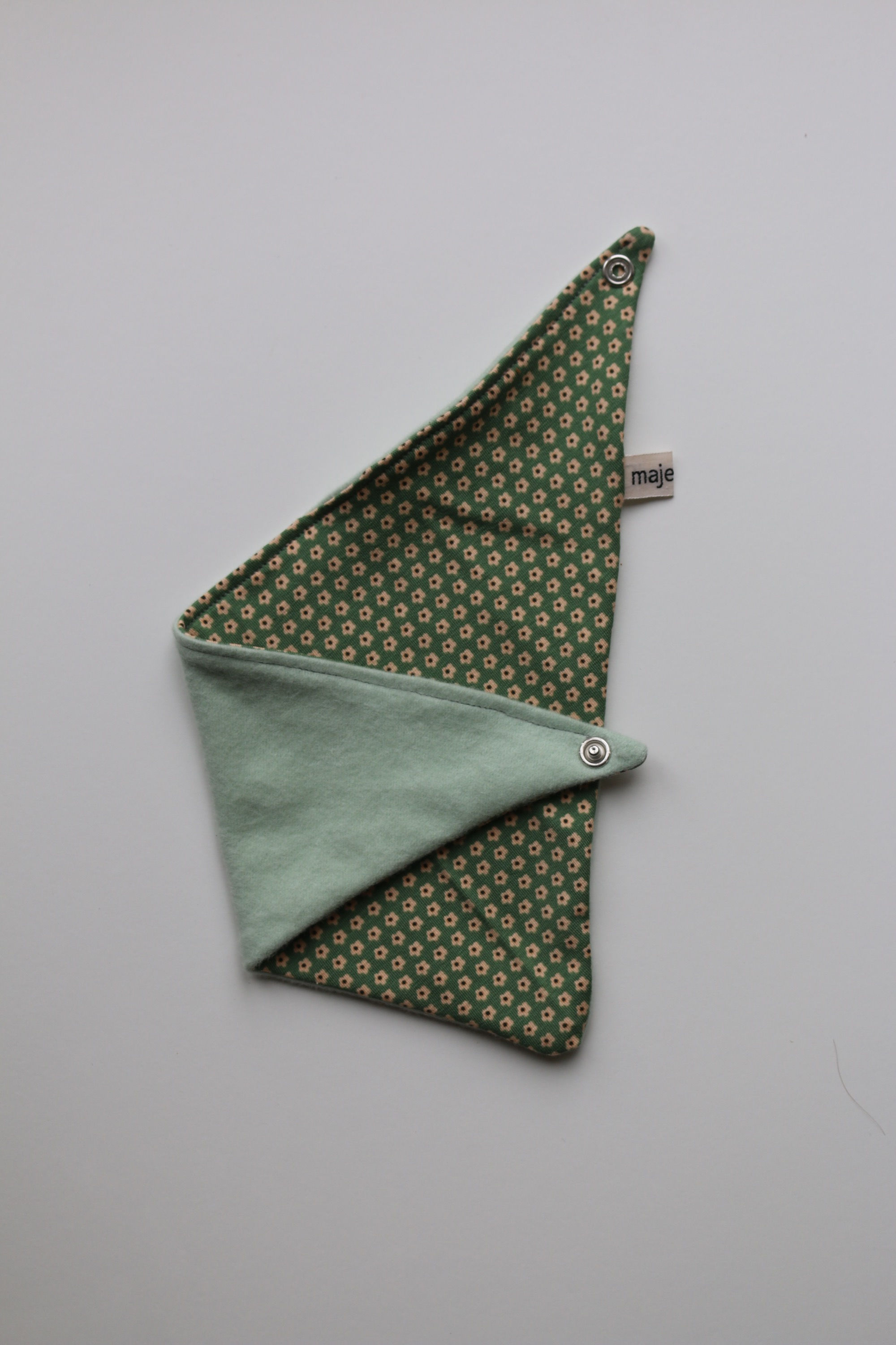 BANDANA BLÜMCHEN GRÜN