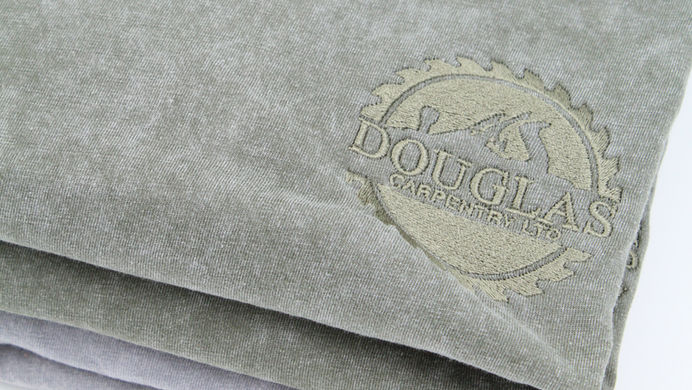 Sleek Logo on Mens work shirt 