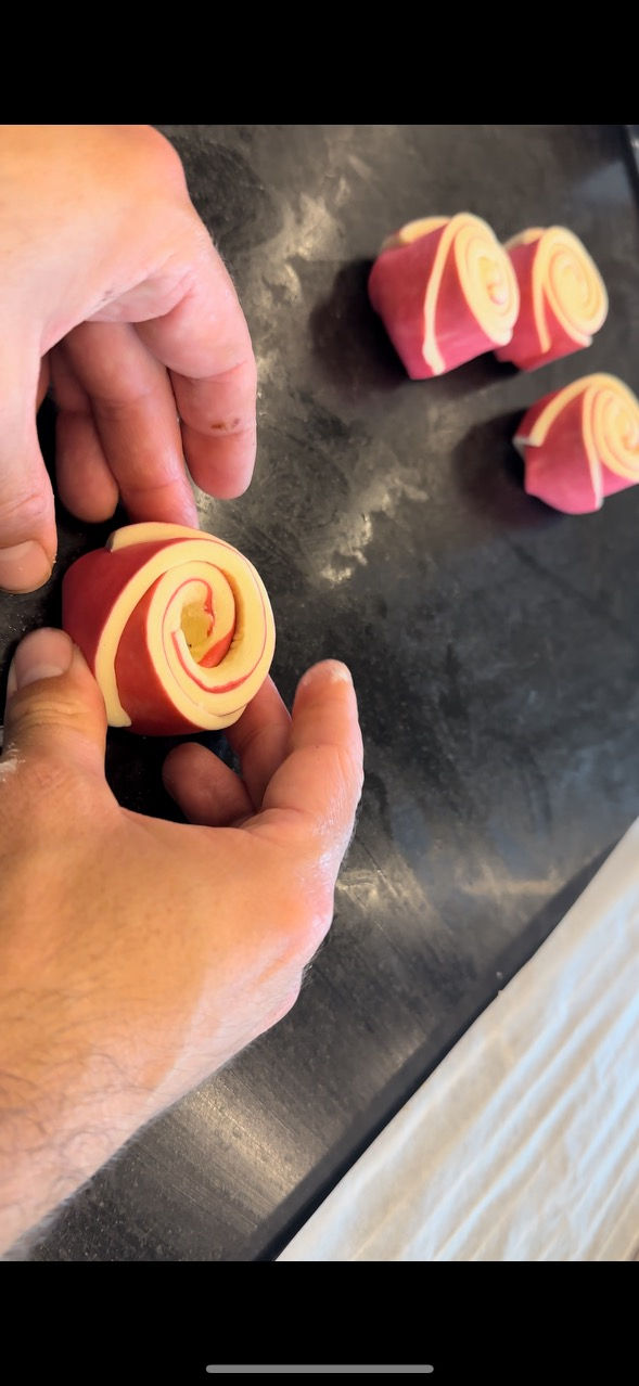 Miniature : Cruffin's tourbillons framboise