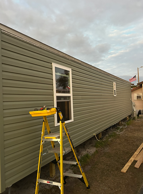 Revestimiento exterior en reparaciones de mobile home