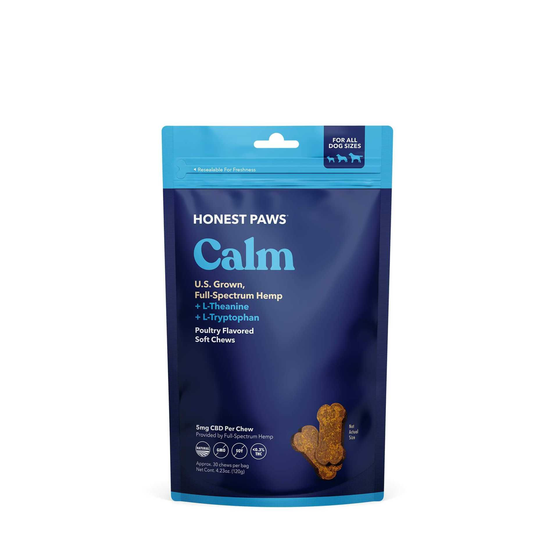 Honest Paws Calm Soft Chews (Poultry flavor)