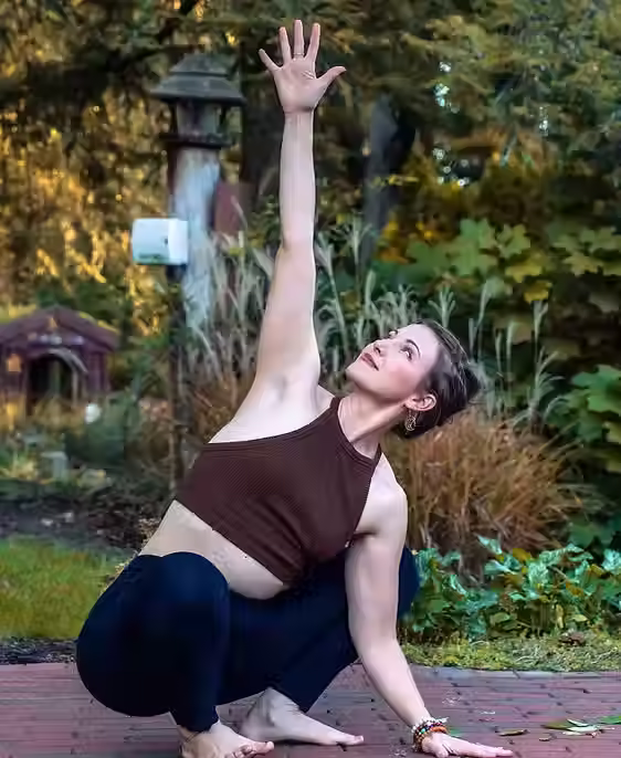 Kristie, one of the yoga teachers.