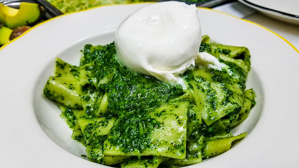 PAPPARDELLE PESTO TAPANESE