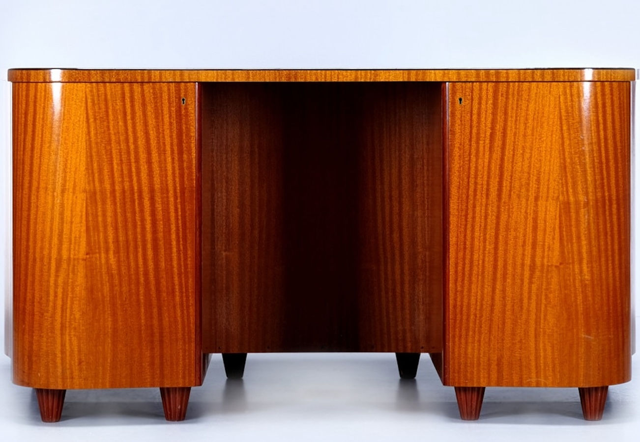 Swedish Biedermeier Art Deco Partners Desk Handmade 1947