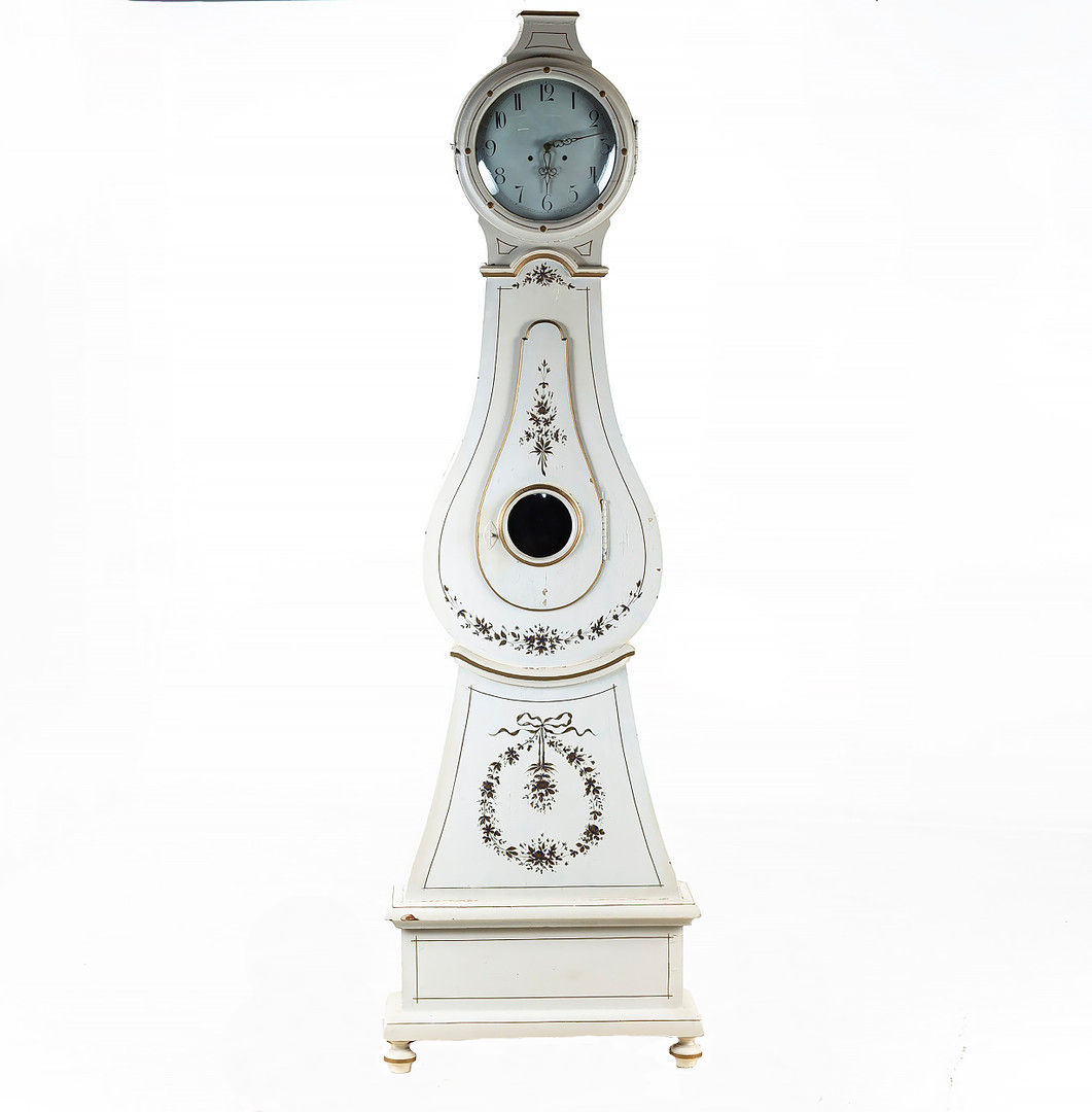swedish mora clock antique white gold 1800s gold cl243