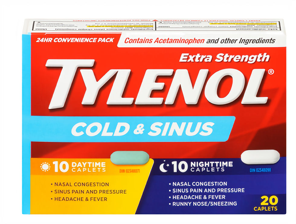 TYLENOL COLD & SINUS DAY/NIGHT X-STR CAPLETS 20'S