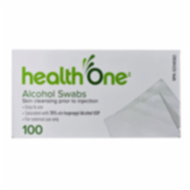 H ONE ALCOHOL SWABS 100'S