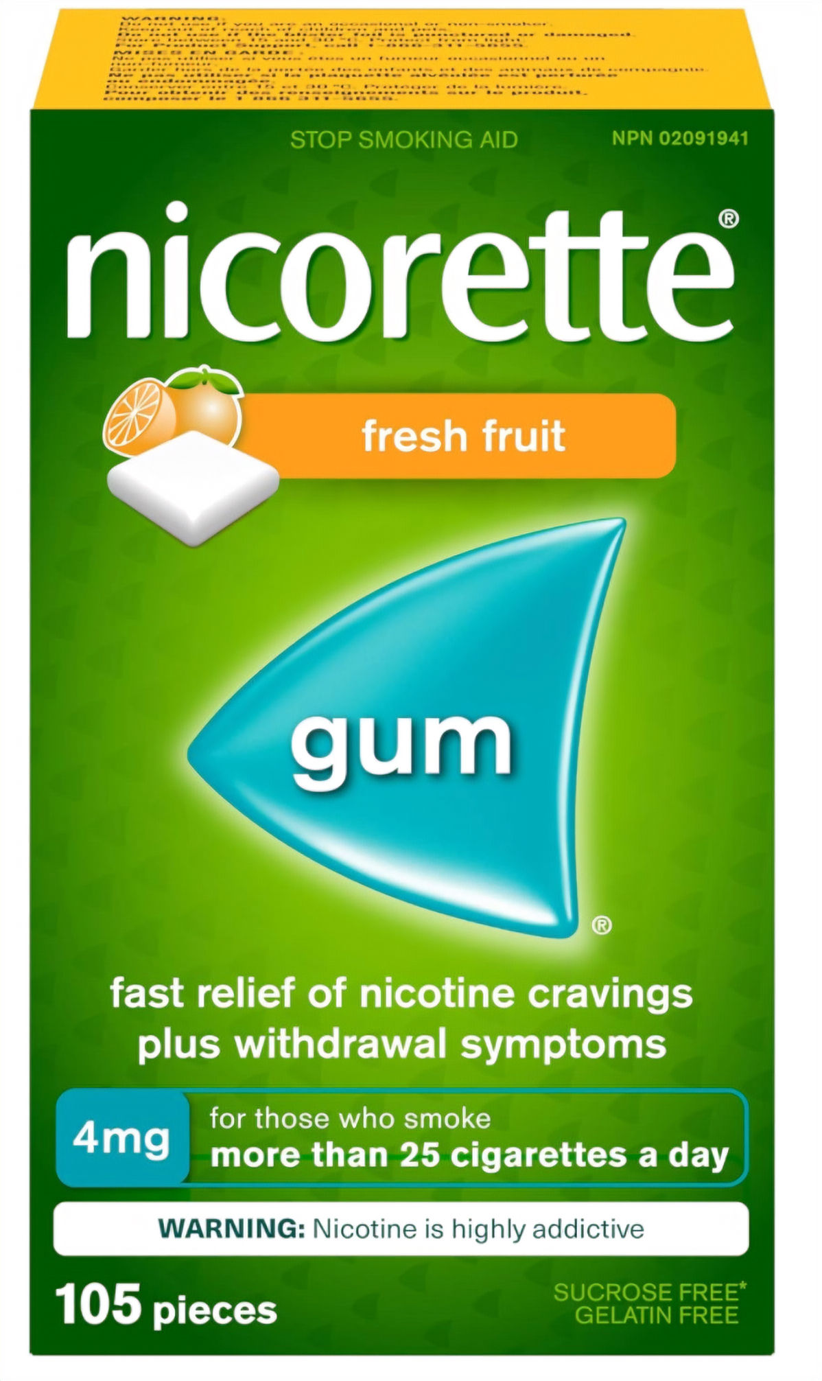 NICORETTE FRESH FRUIT 4MG 105'S