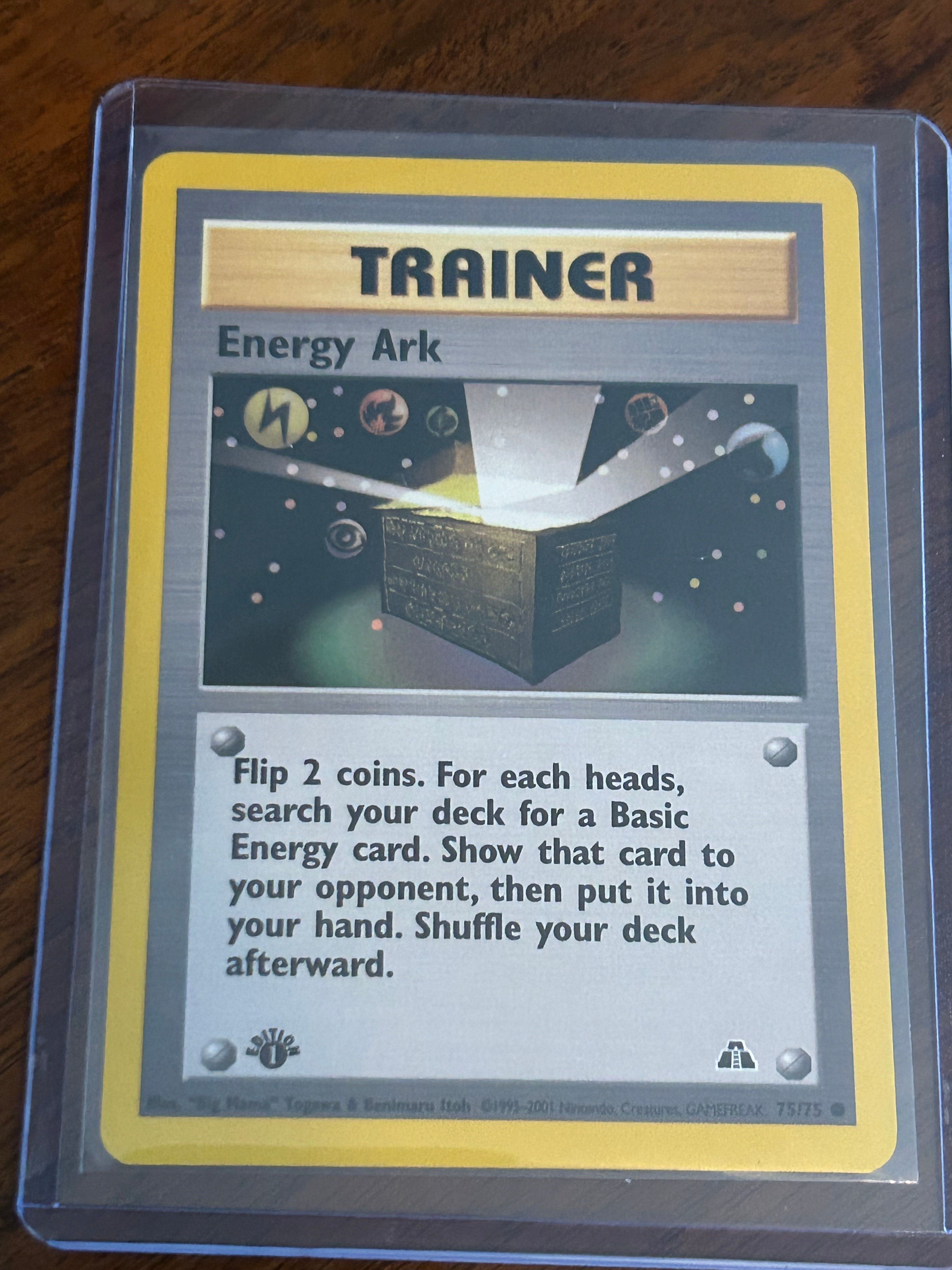 1st Edition Pokemon Trainer Energy Ark