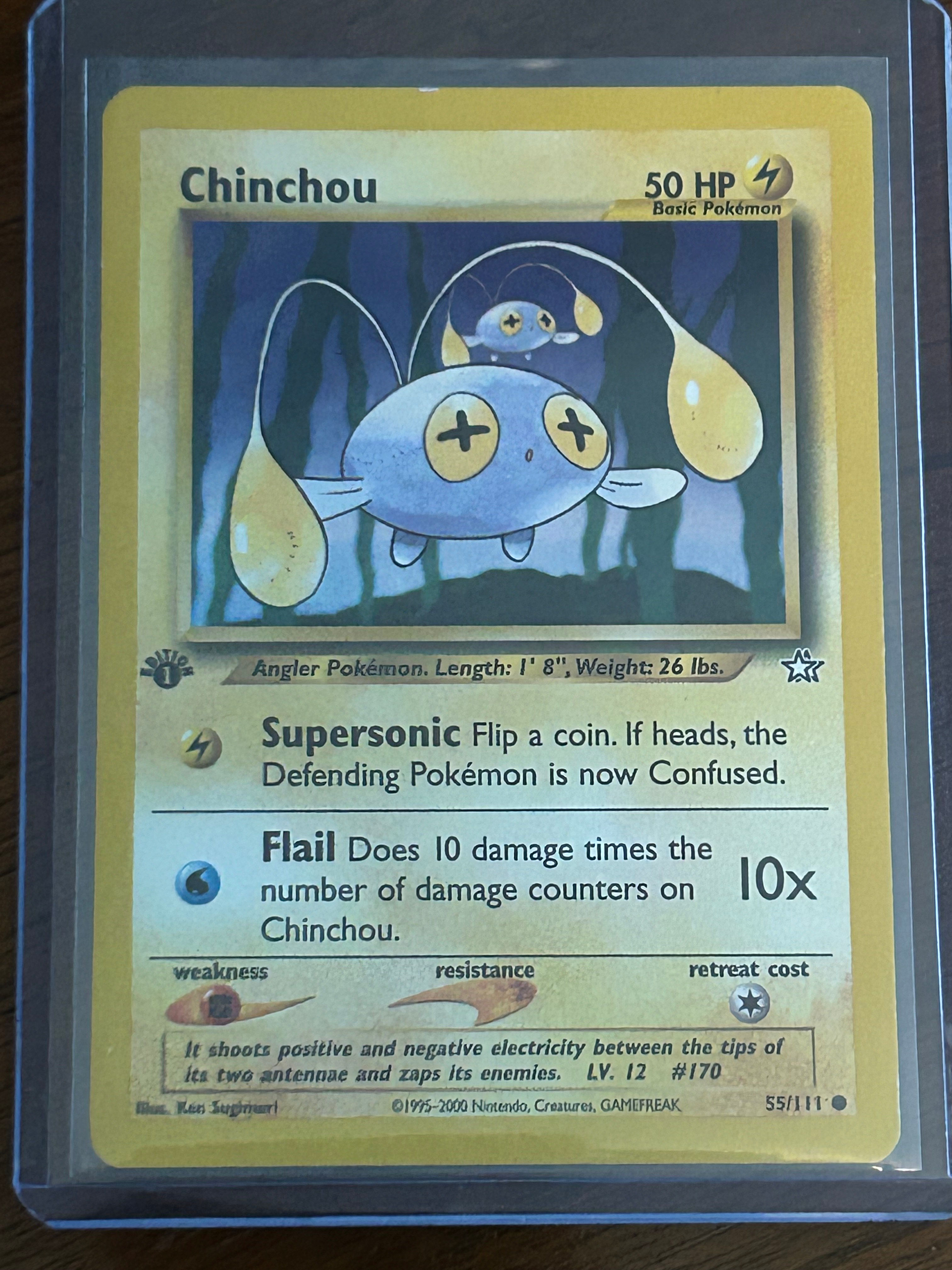 1st Edition Pokemon Chinchou