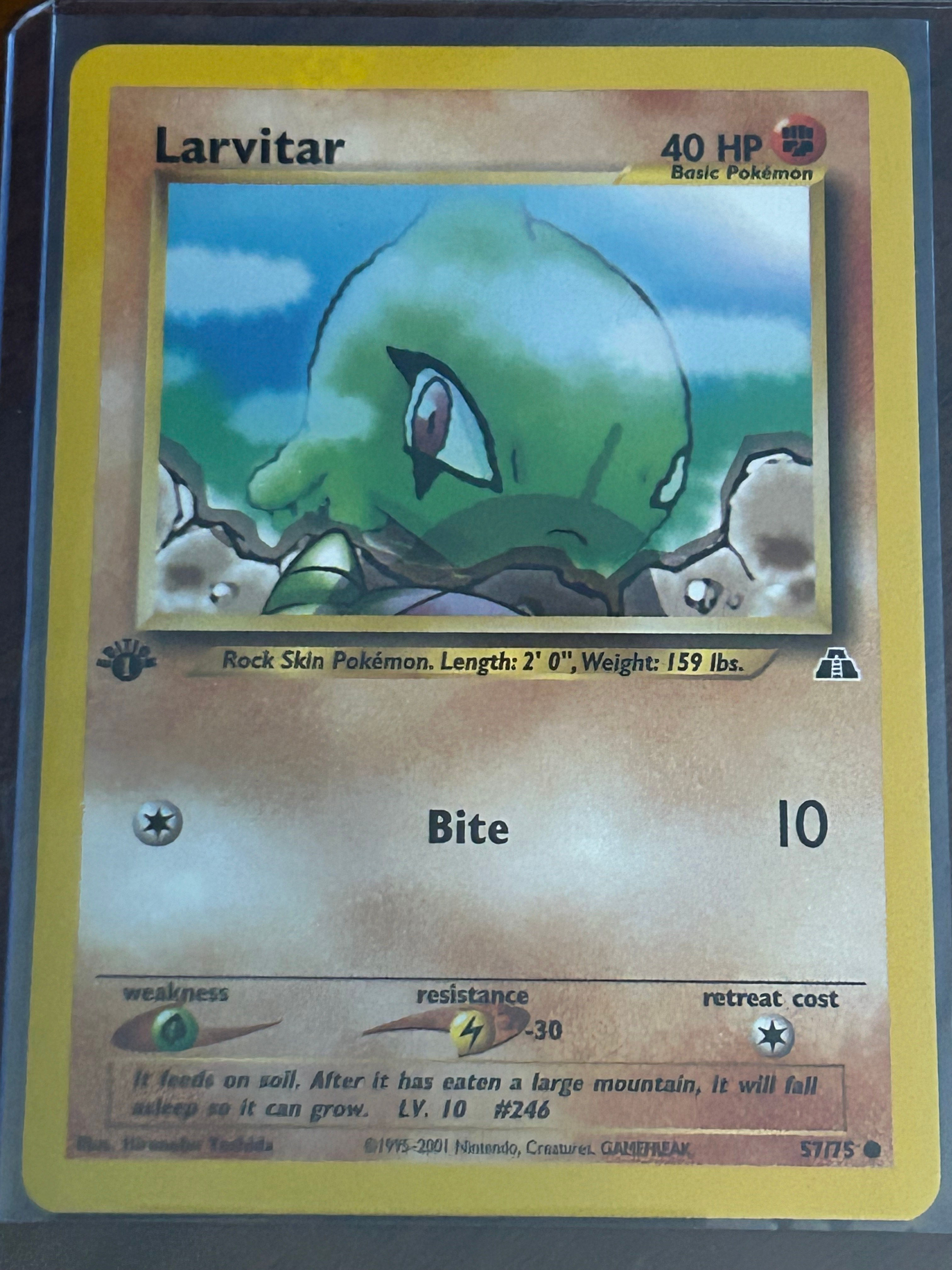 1st Edition Pokemon Larvitar