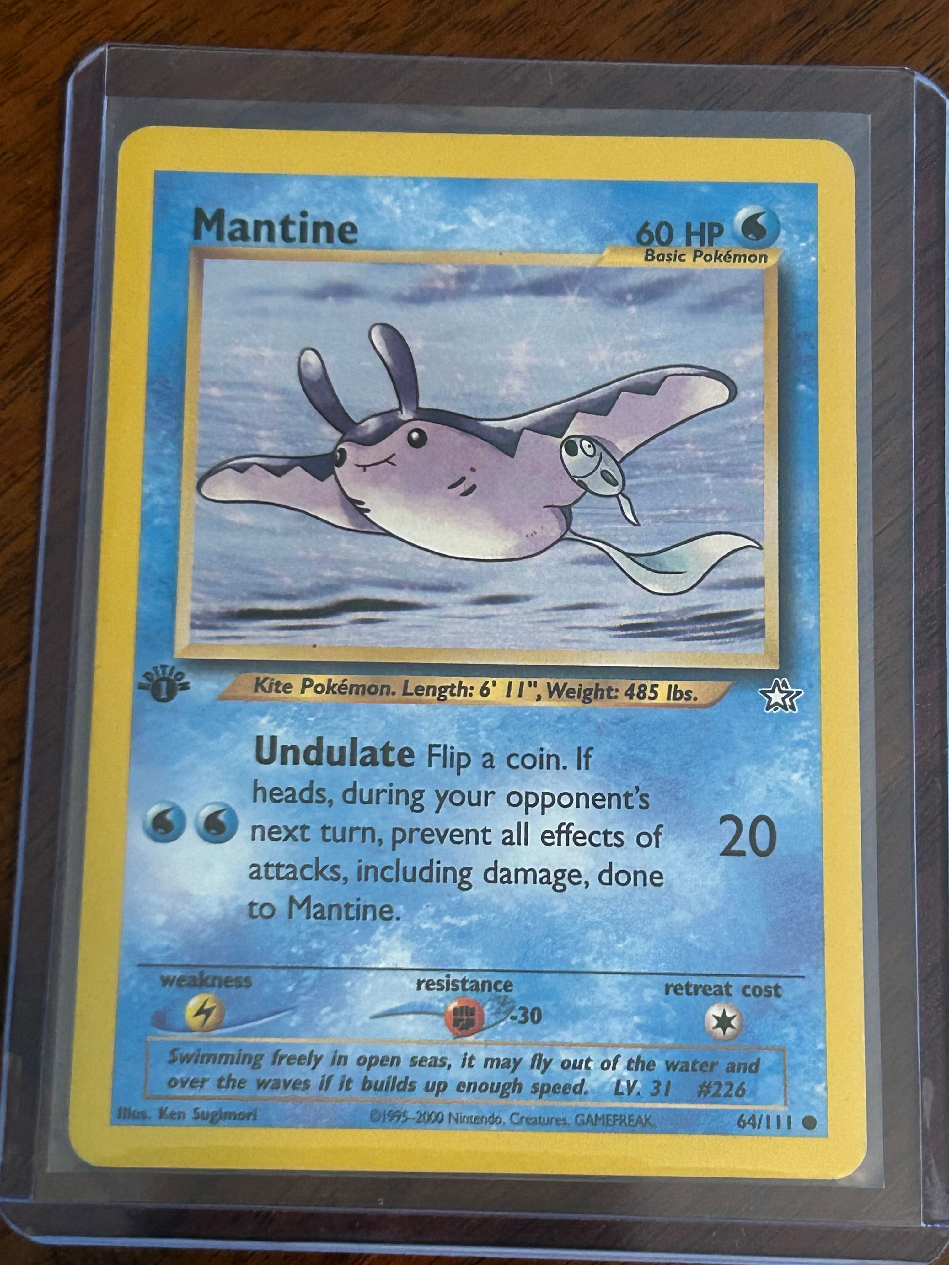 1st Edition Pokemon Mantine
