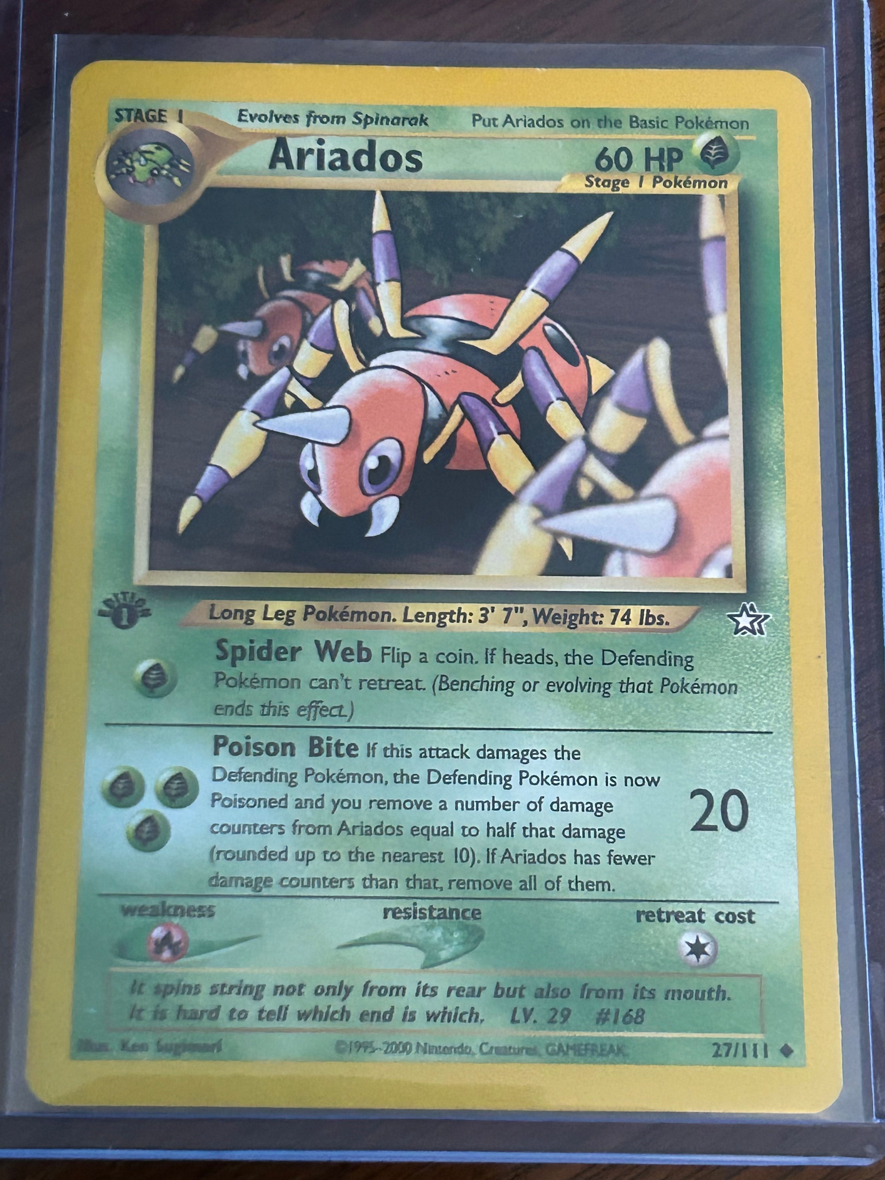 1st Edition Pokemon Ariados