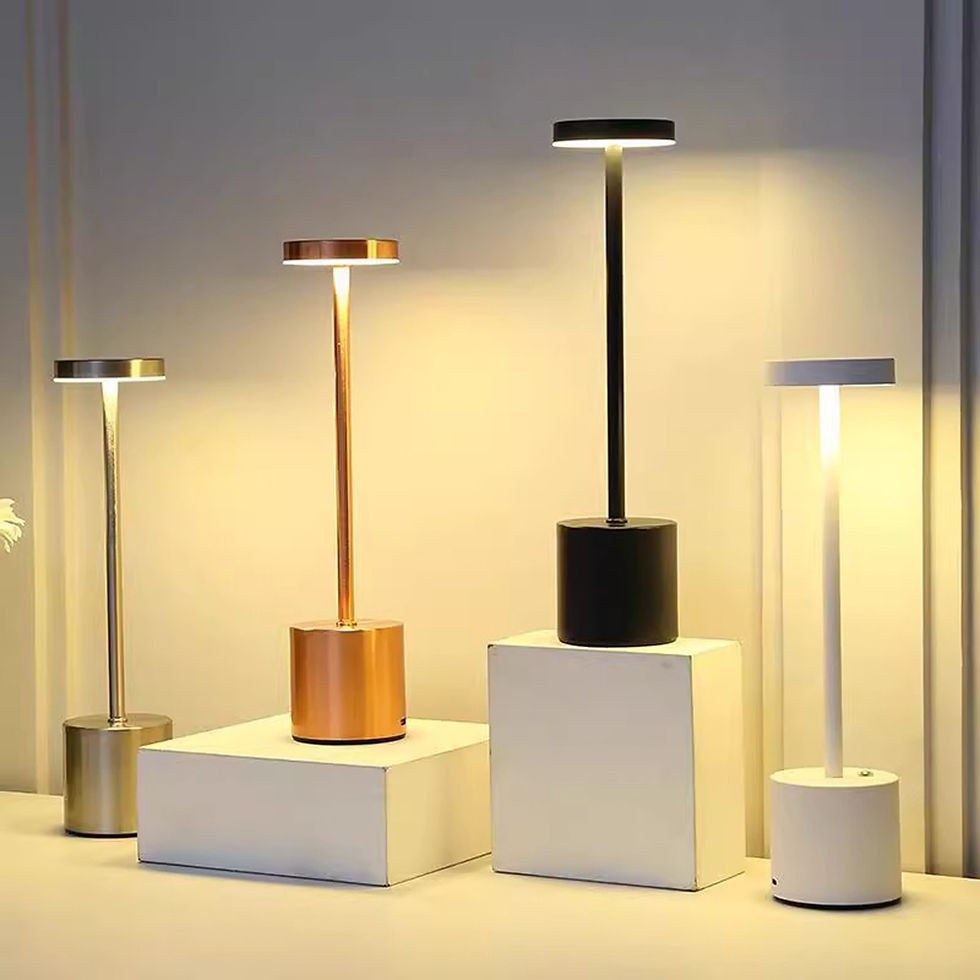 Miniatura: Luminária de Mesa LED Sem Fio com Toque – Design Minimalista