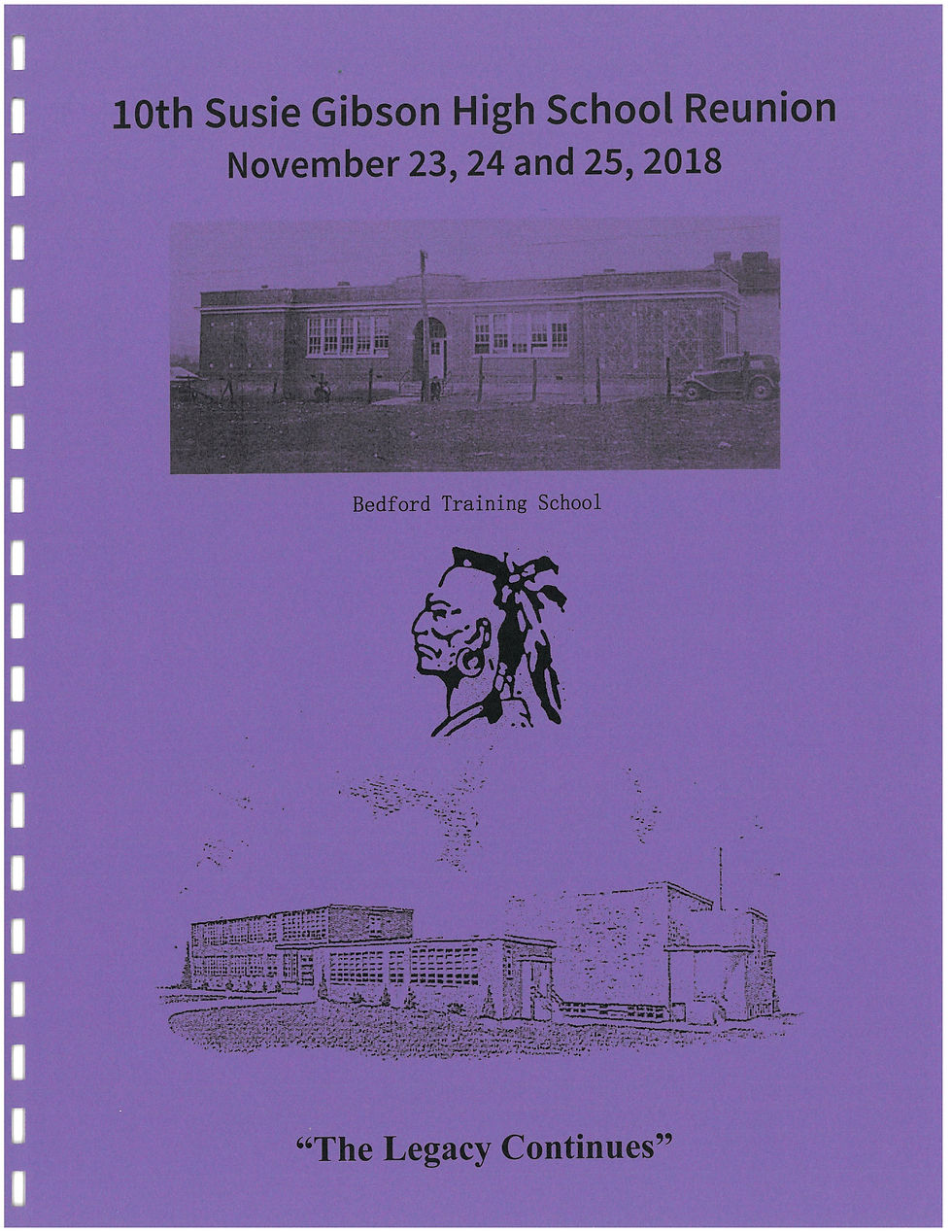 2018 Tenth Susie G. Gibson High School Reunion Program