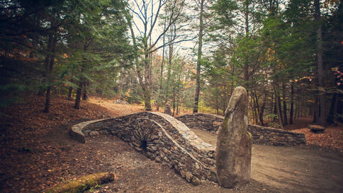 creative stonework bridge by countryscape