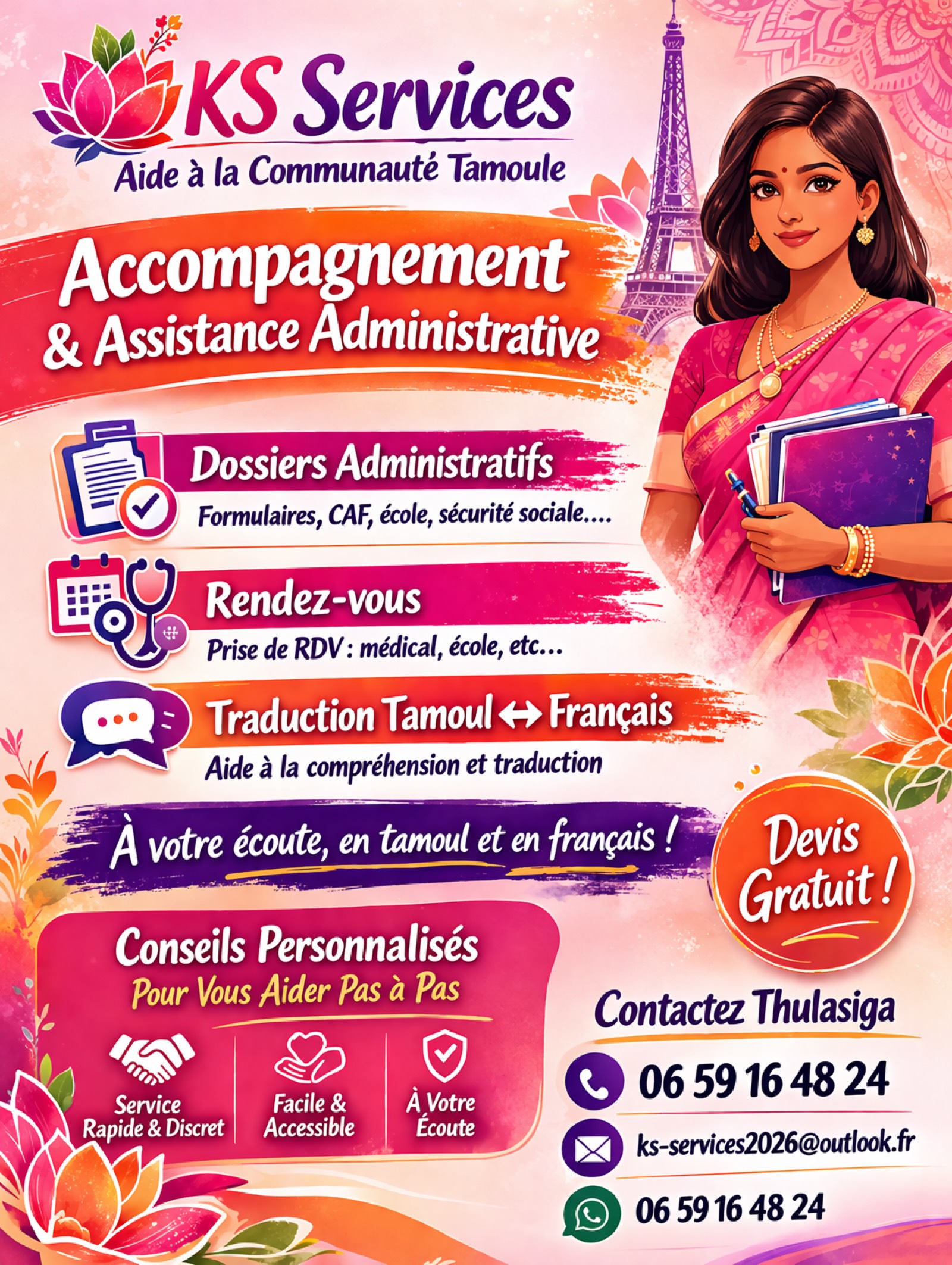 Service d'assistance administrative et traduction KS Services