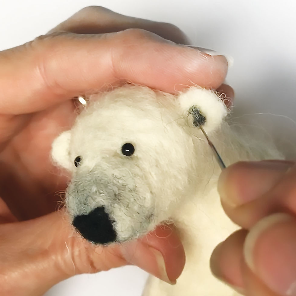 Thumbnail: Needle Felting Kit - Polar Bear