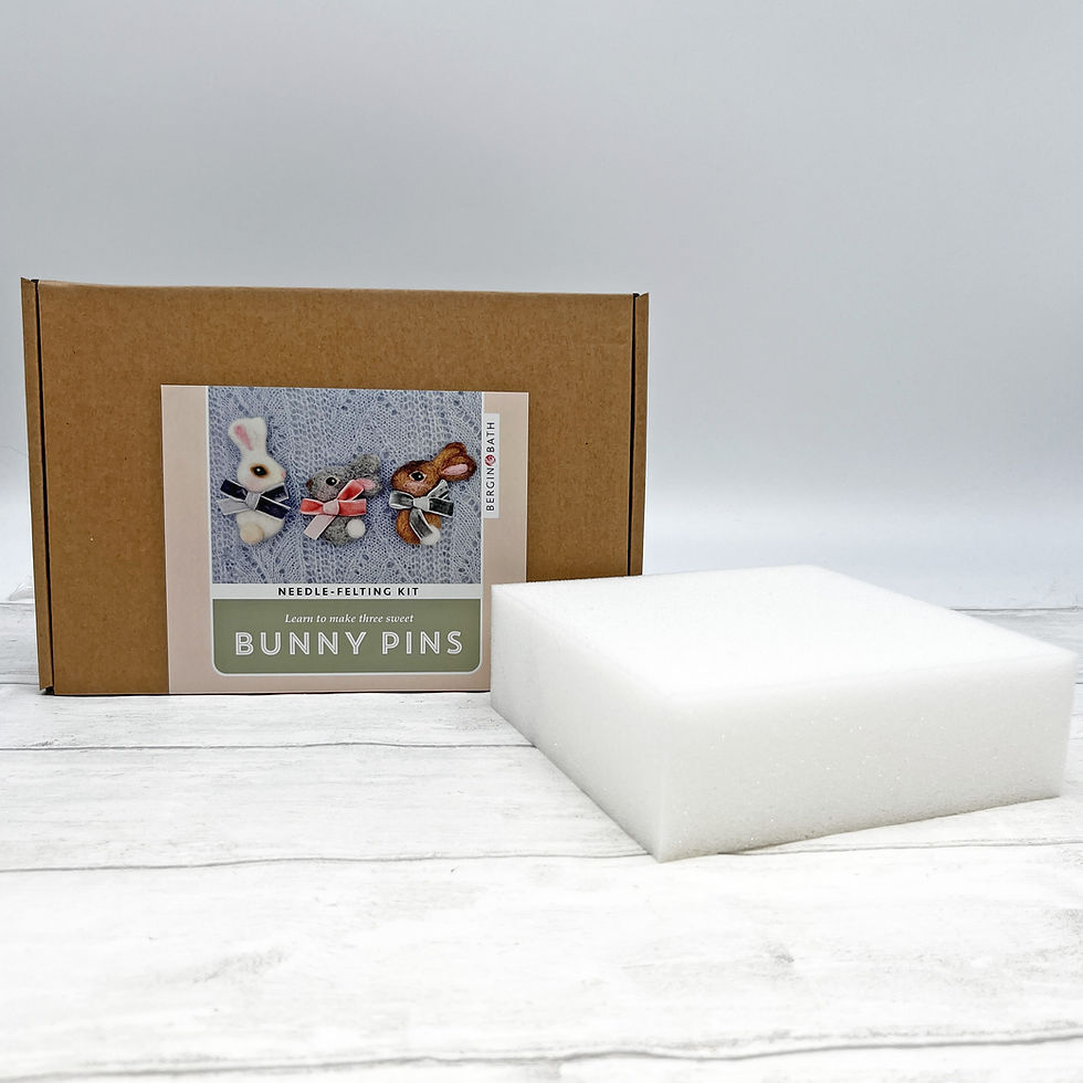 Thumbnail: Needle Felting Kit - Bunny Pins