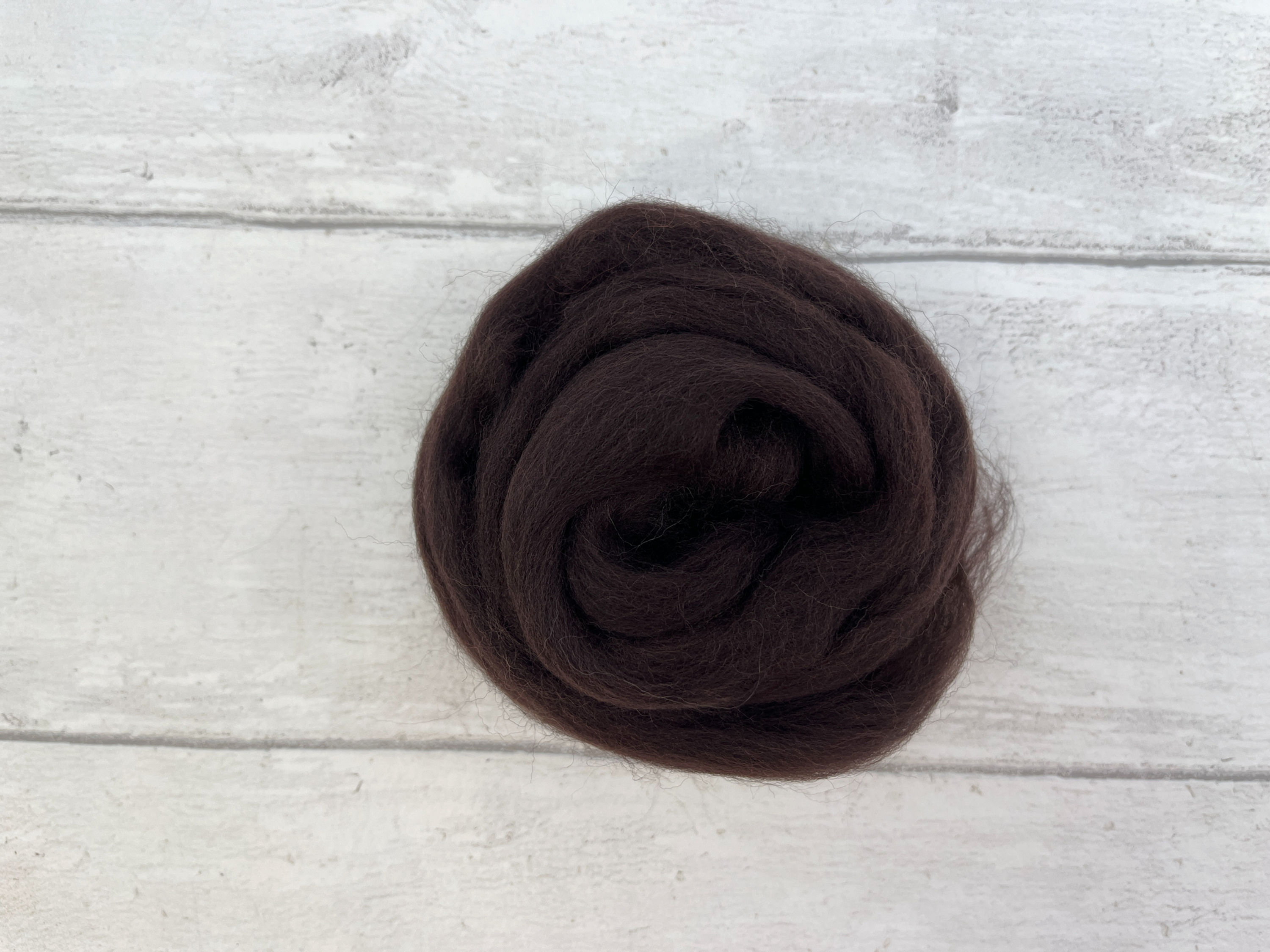 Mocha Merino Wool Top 25g
